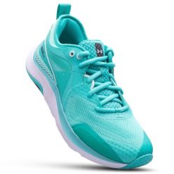 Buty do biegania damskie UNDER ARMOUR HOVR Omnia. Zielone buty do biegania Under Armour, bez wzorów, bez zapięcia, do biegania. Za 279.99 zł.