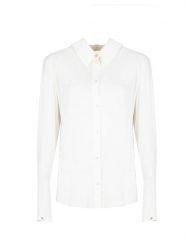 Patrizia Pepe Koszula | 8C0599/A8I1 | Kobieta | Biały. Białe koszule Patrizia Pepe, l, bez wzorów, z tkaniny, eleganckie, bez kołnierzyka, bez ramiączek. W wyprzedaży za 389.00 zł.