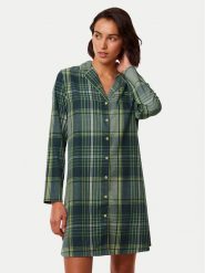 Triumph Koszula nocna Boyfriend NDW X Checks 10216520 Zielony. Zielone koszule nocne Triumph, bez wzorów, z bawełny, bez ramiączek. Za 159.99 zł.