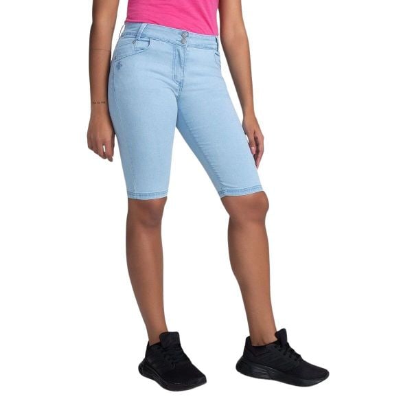 Szorty damskie Kilpi Pariva. Niebieskie szorty Kilpi, bez wzorów, eleganckie. Za 179.35 zł.