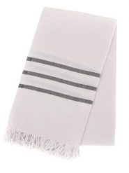 Towel to Go Chusta hammam w kolorze biało-czarnym - 180 x 100 cm rozmiar: onesize. Białe chusty Towel to Go, bez wzorów, z bawełny. Za 60.99 zł.