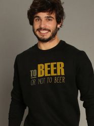 WOOOP Bluza "To Beer" w kolorze czarnym rozmiar: S. Czarne bluzy Wooop, s, bez wzorów, z bawełny, bez ramiączek, bez kaptura. Za 100.99 zł.