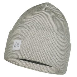 Czapka dla dorosłych Buff Crossknit Hat. Szare czapki zimowe Buff, bez wzorów, sportowe. Za 179.99 zł.