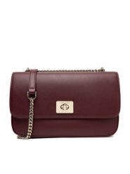 Nine West Torebka CEO-TENNESSEE-I-LDA8206 Bordowy. Czerwone kopertówki Nine West, bez wzorów, z materiału, wizytowe, bez dodatków. Za 249.99 zł.