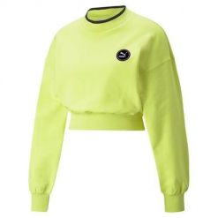 Bluza sportowa damska Puma Swxp. Żółte bluzy bez kaptura Puma, s, bez wzorów, bez kaptura. Za 356.00 zł.