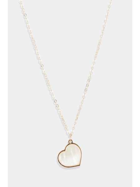L instant d Or Złoty naszyjnik "Heart" z zawieszką - dł. 42 cm rozmiar: onesize. Żółte naszyjniki L instant d Or, z materiału, z perłą, złote. Za 437.17 zł.
