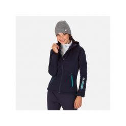 Kurtka do narciarstwa biegowego damska ROSSIGNOL W Softshell Hoodie Jkt. Niebieskie kurtki Rossignol, na zimę, l, bez wzorów, z softshellu, z kapturem, do biegania. W wyprzedaży za 624.75 zł.