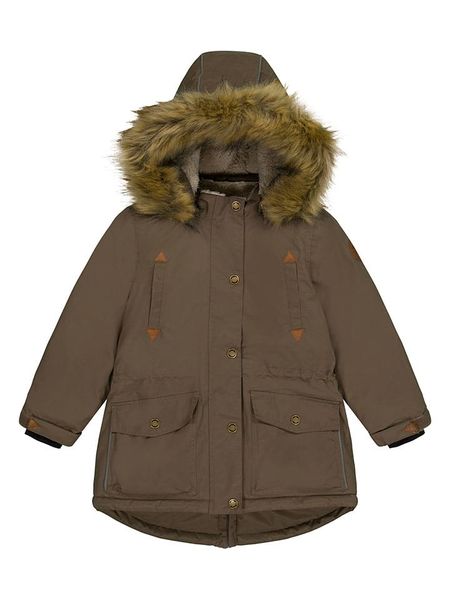 Mikk-line Parka w kolorze brązowym rozmiar: 122. Brązowe płaszcze mikk-line, bez wzorów, bez kaptura. Za 223.46 zł.