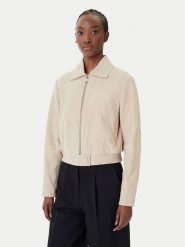 BOSS Kurtka skórzana Salene 50552203 Beżowy Regular Fit. Brązowe kurtki Boss, bez wzorów, ze skóry, bez kaptura. Za 2,519.00 zł.