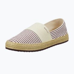 Espadryle damskie GANT Raffiaville. Brązowe espadryle Gant, bez wzorów, ze skóry, eleganckie, bez obcasa. Za 299.99 zł.