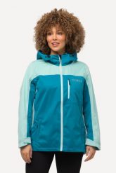Damskie Kurtka funkcyjna HYPRAR wodoodporna kaptur. Niebieskie kurtki Ulla Popken, plus size, bez wzorów, z materiału, bez kaptura. Za 739.99 zł.