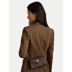 Torebka LAUREN RALPH LAUREN. Brązowe listonoszki Lauren Ralph Lauren, bez wzorów, bez dodatków. Za 1,199.00 zł.