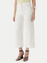 Patrizia Pepe Jeansy 2P1756/D107-W146 Biały Relaxed Fit. Białe jeansy Patrizia Pepe, bez wzorów, z bawełny. Za 919.99 zł.