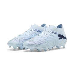 Młodzieżowe buty piłkarskie FUTURE 9 PRO FG/AG PUMA. Niebieskia buty do biegania Puma, bez wzorów, bez zapięcia, do biegania. Za 479.00 zł.