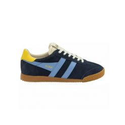 Baskets Femme Baskets Gola ELAN Bleu Bleu Gola. Niebieskie buty sportowe lifestyle Gola, bez wzorów, z zamszu, sportowe, bez zapięcia. Za 592.00 zł.