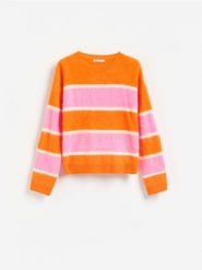 Wełniany sweter - wielobarwny. Swetry Reserved, l, bez wzorów, z wełny, bez ramiączek. Za 259.99 zł.