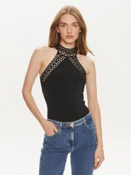 Marciano Guess Body Luana 4YGR45 5832Z Czarny Regular Fit. Czarne body i gorsety Marciano Guess, z aplikacjami, z wiskozy, bez ramiączek. Za 369.99 zł.