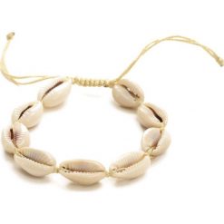 Beżowa Bransoletka Shellfish. Brązowe bransoletki marki Born2be. Za 39.99 zł.