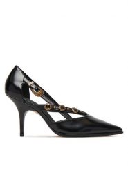 PINKO Szpilki Lady 02 SD0495 E037 Czarny. Czarne szpilki Pinko, bez wzorów, ze skóry, bez obcasa, na szpilce, bez zapięcia. Za 1,119.00 zł.