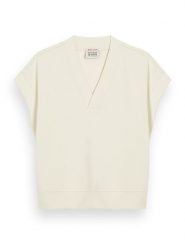 Scotch & Soda Bluza w kolorze kremowym rozmiar: XL. Brązowe bluzy Scotch & Soda, xl, bez wzorów, bez ramiączek, bez kaptura. Za 74.81 zł.