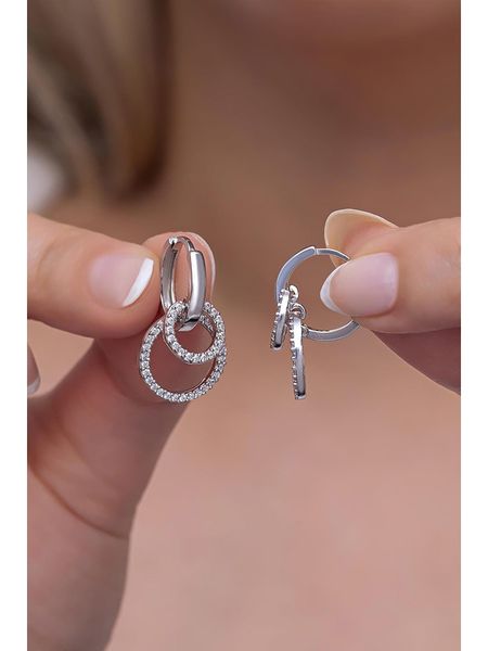 Lodie Silver Srebrne kolczyki z cyrkoniami rozmiar: onesize. Szare kolczyki Lodie Silver, z cyrkonią, srebrne. Za 131.43 zł.