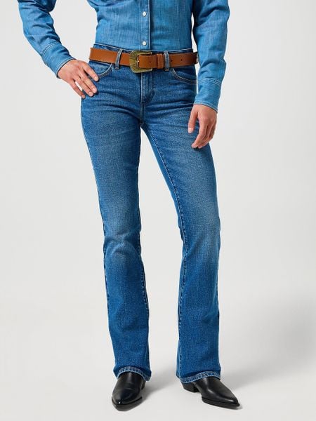 WRANGLER DAMSKI PASEK WRANGLER BIG BUCKLE BELT COGNAC 112358074. Brązowe paski Wrangler, bez wzorów. W wyprzedaży za 64.99 zł.