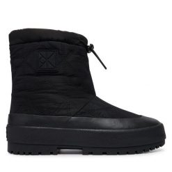Śniegowce Calvin Klein. Czarne śniegowce Calvin Klein, bez wzorów, bez zapięcia. Za 489.99 zł.