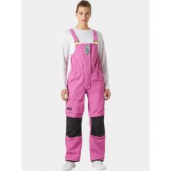 Spodnie Damskie Helly Hansen Pier 4.0 Bib. Czerwone kombinezony Helly Hansen, bez wzorów, sportowe, bez kołnierzyka, bez ramiączek. Za 919.00 zł.