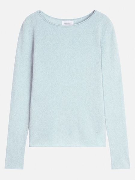 Perfect Cashmere Kaszmirowy sweter "Oprah" w kolorze błękitnym rozmiar: XL. Niebieskie swetry Perfect Cashmere, xl, bez wzorów, z kaszmiru, bez ramiączek. Za 350.56 zł.
