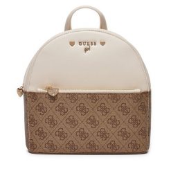 Plecak Guess. Brązowe plecaki Guess, z aplikacjami, bez dodatków. Za 339.99 zł.