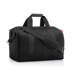 Torba ALLROUNDER L, mesh black. Czarne torby podróżne Reisenthel, bez wzorów, z meshu, na ramię. Za 268.00 zł.