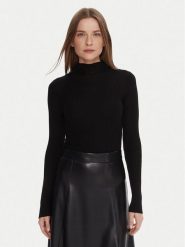 TWINSET Sweter 252TT3111 Czarny Slim Fit. Czarne swetry Twinset, m, bez wzorów, z wełny, bez ramiączek. Za 519.99 zł.