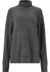 Damski sweter z golfem Athlecia Daviana. Szare swetry Athlecia, uniwersalny, bez wzorów, z dresówki, eleganckie, bez ramiączek. Za 191.00 zł.