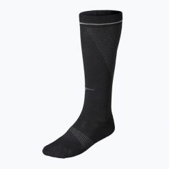 Skarpety kompresyjne Mizuno Compression. Czarne skarpetki Mizuno, bez wzorów. Za 62.99 zł.