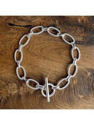 Eclat d'Argent Srebrna bransoletka z elementem ozdobnym rozmiar: onesize. Szare bransoletki Eclat d'Argent, srebrne. Za 390.92 zł.