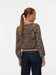 Vero Moda Sweter w kolorze beżowym rozmiar: XS. Brązowe swetry Vero Moda, xs, bez wzorów, bez ramiączek. Za 87.81 zł.