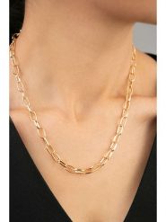 Heliophilia Pozłacany naszyjnik - dł. 46 cm rozmiar: onesize. Żółte naszyjniki Heliophilia, z materiału, metalowe. Za 26.99 zł.