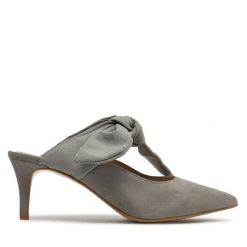Klapki Gino Rossi. Szare klapki Gino Rossi, bez wzorów, bez obcasa, bez zapięcia. Za 449.99 zł.