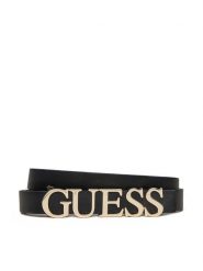 Guess Pasek Damski BW9231P5235 Czarny. Czarne paski Guess, z aplikacjami, ze skóry. Za 149.99 zł.