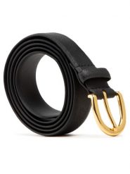 Lauren Ralph Lauren Pasek Damski Charm Classc 412802952004 Czarny. Czarne paski Lauren Ralph Lauren, bez wzorów, ze skóry. Za 266.04 zł.