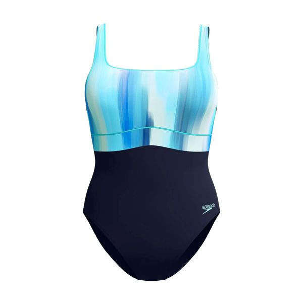 Damski kostium kąpielowy 1-częściowy Speedo Eco New Contour Eclipse Pr. Niebieskie stroje jednoczęściowe Speedo, bez wzorów, sportowe. Za 244.00 zł.