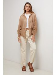 Lin Passion Lniana kurtka w kolorze karmelowym rozmiar: 34/36. Brązowe kurtki Lin Passion, bez wzorów, ze lnu, klasyczne, bez kaptura. Za 121.99 zł.