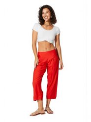 Aller Simplement Spodnie w kolorze czerwonym rozmiar: 38-42. Czerwone spodnie materiałowe Aller Simplement, bez wzorów, z materiału. Za 56.99 zł.