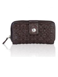 Bellicci Skórzany portfel w kolorze brązowym - 18 x 9,5 x 3,5 cm rozmiar: onesize. Brązowe portfele Bellicci, bez wzorów, z materiału. Za 113.99 zł.