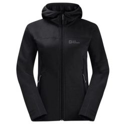 Kurtka Damska Z Kapturem Hirschberg. Czarne kurtki Jack Wolfskin, l, bez wzorów, z materiału, z kapturem. Za 555.99 zł.
