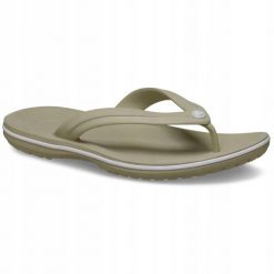 Japonki Dla Dorosłych Crocs Crocband Flip. Białe japonki Crocs, bez wzorów, z materiału. Za 169.99 zł.