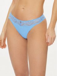 Selmark Stringi Matilda 31101 Niebieski. Niebieskie stringi Selmark, bez wzorów, z syntetyku. Za 89.99 zł.