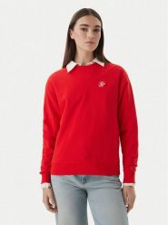 Tommy Hilfiger Bluza Logo Embroidery WW0WW48724 Pomarańczowy Relaxed Fit. Brązowe bluzy Tommy Hilfiger, xs, bez wzorów, z bawełny, bez ramiączek, bez kaptura. Za 399.99 zł.