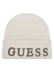 Guess Czapka AW5398 POL01 Écru. Czapki zimowe Guess, z aplikacjami, z wiskozy. Za 109.99 zł.