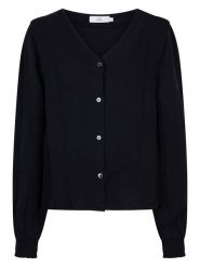 RUBY TUESDAY Kardigan "Thiva" w kolorze czarnym rozmiar: 40. Czarne swetry RUBY TUESDAY, bez wzorów, z bawełny, bez ramiączek. Za 223.46 zł.